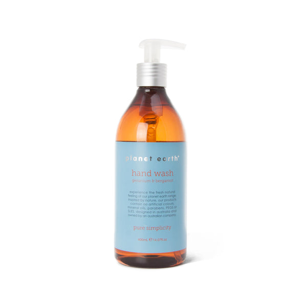 400ml Hand Wash - Geranium & Bergamot - The Grain Shop Online Store