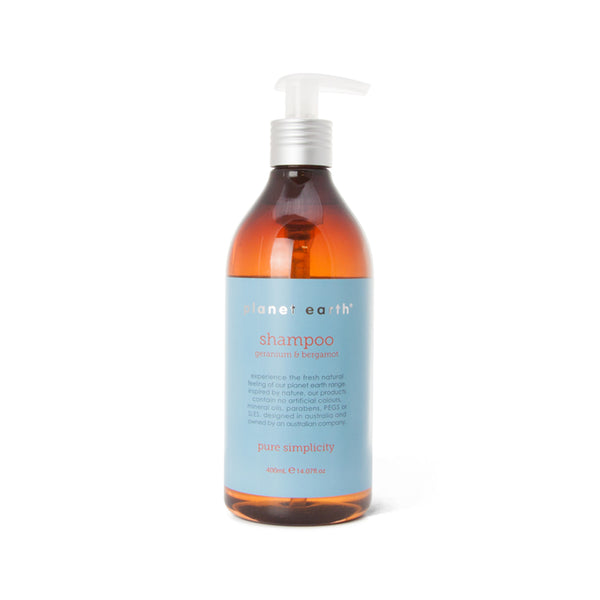 400ml Shampoo - Geranium & Bergamot - The Grain Shop Online Store