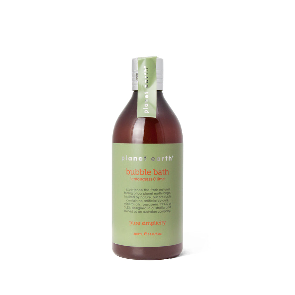 400ml Bubble Bath - Lemongrass & Lime - The Grain Shop Online Store