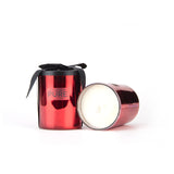 Large Metal Candle - Red - Red Rose - The Grain Shop Online Store