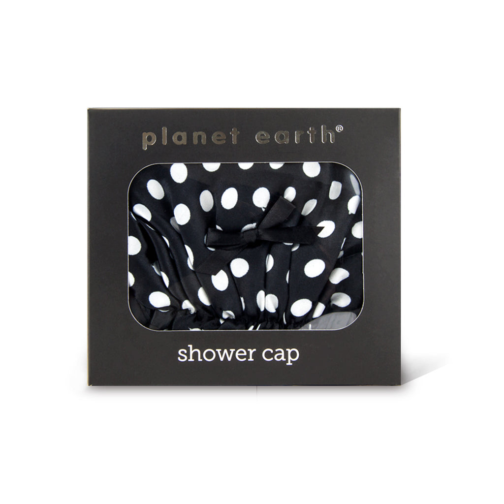 Shower cap - Black Dots - The Grain Shop Online Store