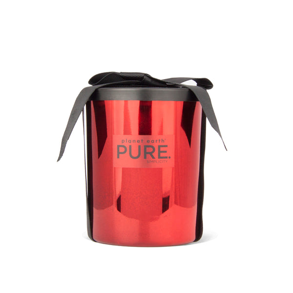 Large Metal Candle - Red - Red Rose - The Grain Shop Online Store